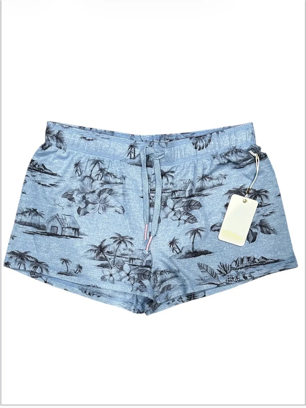 P.J. Salvage Light Blue Cozy Lounge Shorts